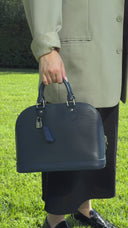 Louis Vuitton Alma PM Indigo EPI Leather Handbag