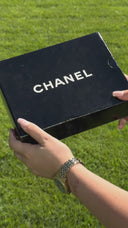 Chanel Black Suede Half Moon Flap Bag