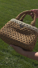Prada Convertible Open Woven Raffia Tote Bag