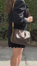 Louis Vuitton Speedy 25 Bandoulière Monogram Canvas Bag