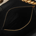 Saint Laurent Joe White Chevron Quilted Lambskin Leather Backpack