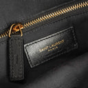 Saint Laurent Joe White Chevron Quilted Lambskin Leather Backpack