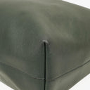 Saint Laurent Large Dark Green Leather Shopping Tote Bag