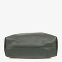 Saint Laurent Large Dark Green Leather Shopping Tote Bag
