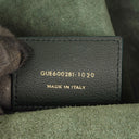 Saint Laurent Large Dark Green Leather Shopping Tote Bag