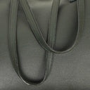 Saint Laurent Large Dark Green Leather Shopping Tote Bag