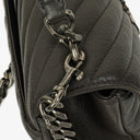Saint Laurent Medium College Chevron Quilted Leather Crossbody Bag