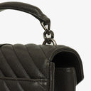 Saint Laurent Medium College Chevron Quilted Leather Crossbody Bag
