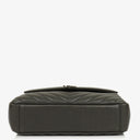 Saint Laurent Medium College Chevron Quilted Leather Crossbody Bag