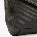 Saint Laurent Medium College Chevron Quilted Leather Crossbody Bag