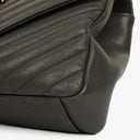 Saint Laurent Medium College Chevron Quilted Leather Crossbody Bag