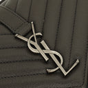 Saint Laurent Medium College Chevron Quilted Leather Crossbody Bag