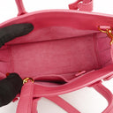 Saint Laurent Nano Sac De Jour Pink Calfskin Leather Handbag