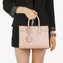 Saint Laurent Sac De Jour Baby In Powder Pink Calfskin Leather