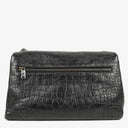 Saint Laurent West Hollywood Crocodile Embossed Grey Leather Shoulder Bag