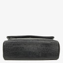 Saint Laurent West Hollywood Crocodile Embossed Grey Leather Shoulder Bag