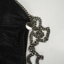 Stella McCartney Black Falabella Tote Vegan Shaggy Deer