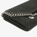 Stella McCartney Black Shaggy Dear Faux Leather Falabella Pochette Bag