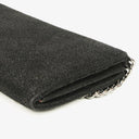 Stella McCartney Black Shaggy Dear Faux Leather Falabella Pochette Bag