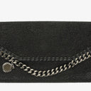 Stella McCartney Black Shaggy Dear Faux Leather Falabella Pochette Bag