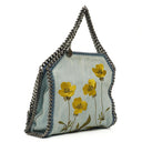 Stella McCartney Denim Flowers Mini Tote Falabella Blue