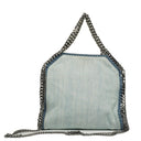 Stella McCartney Denim Flowers Mini Tote Falabella Blue
