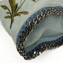 Stella McCartney Denim Flowers Mini Tote Falabella Blue