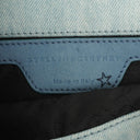 Stella McCartney Denim Flowers Mini Tote Falabella Blue