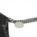 Stella McCartney Falabella Black Quilted Vegan Shaggy Deer Tote Bag