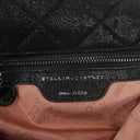 Stella McCartney Falabella Black Quilted Vegan Shaggy Deer Tote Bag