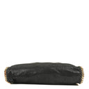 Stella McCartney Falabella Black Tote Vegan Shaggy Deer Fold Over Bag