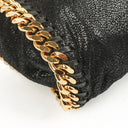 Stella McCartney Falabella Black Tote Vegan Shaggy Deer Fold Over Bag
