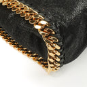Stella McCartney Falabella Black Tote Vegan Shaggy Deer Fold Over Bag