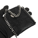 Stella McCartney Falabella Micro Tote Black Vegan Shaggy Deer Bag