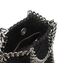 Stella McCartney Falabella Micro Tote Black Vegan Shaggy Deer Bag