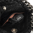 Stella McCartney Falabella Micro Tote Black Vegan Shaggy Deer Bag
