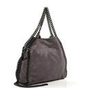 Stella McCartney Falabella Mini Tote Bark Vegan Shaggy Deer Fold Over Bag