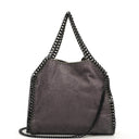 Stella McCartney Falabella Mini Tote Bark Vegan Shaggy Deer Fold Over Bag