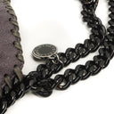 Stella McCartney Falabella Mini Tote Bark Vegan Shaggy Deer Fold Over Bag