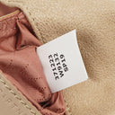 Stella McCartney Falabella Mini Tote Beige Vegan Shaggy Deer Fold Over Bag