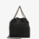 Stella McCartney Falabella Mini Tote Black Vegan Shaggy Deer Fold Over Bag