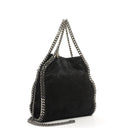 Stella McCartney Falabella Mini Tote Black Vegan Shaggy Deer Fold Over Bag