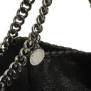 Stella McCartney Falabella Mini Tote Black Vegan Shaggy Deer Fold Over Bag