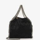 Stella McCartney Falabella Mini Tote Black Vegan Shaggy Deer Fold Over Bag