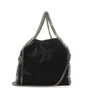 Stella McCartney Falabella Mini Tote Black Vegan Shaggy Deer Fold Over Bag