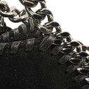 Stella McCartney Falabella Mini Tote Black Vegan Shaggy Deer Fold Over Bag