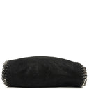 Stella McCartney Falabella Mini Tote Black Vegan Shaggy Deer Fold Over Bag