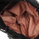 Stella McCartney Falabella Mini Tote Black Vegan Shaggy Deer Fold Over Bag