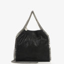 Stella McCartney Falabella Mini Tote Black Vegan Shaggy Deer Fold Over Bag