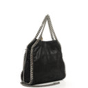 Stella McCartney Falabella Mini Tote Black Vegan Shaggy Deer Fold Over Bag